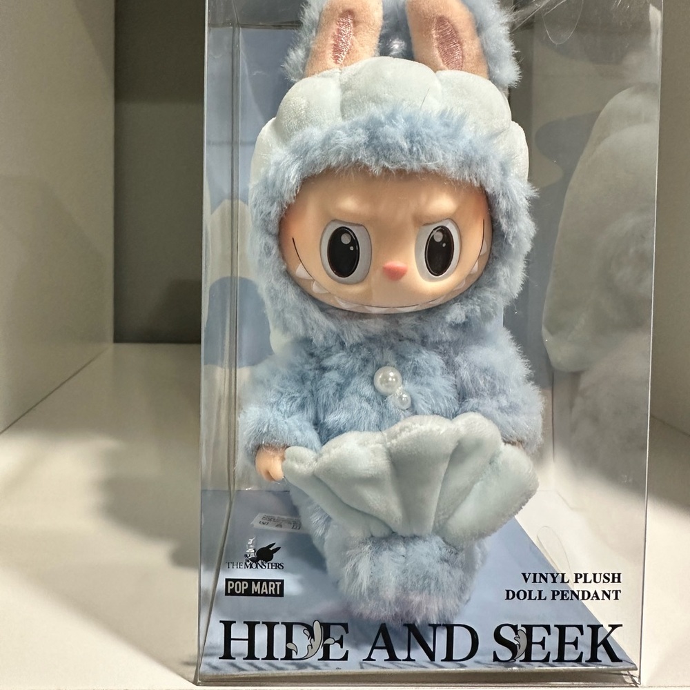 POP MART The Monsters – Labubu Hide and Seek in Singapore Vinyl  Doll Pendant